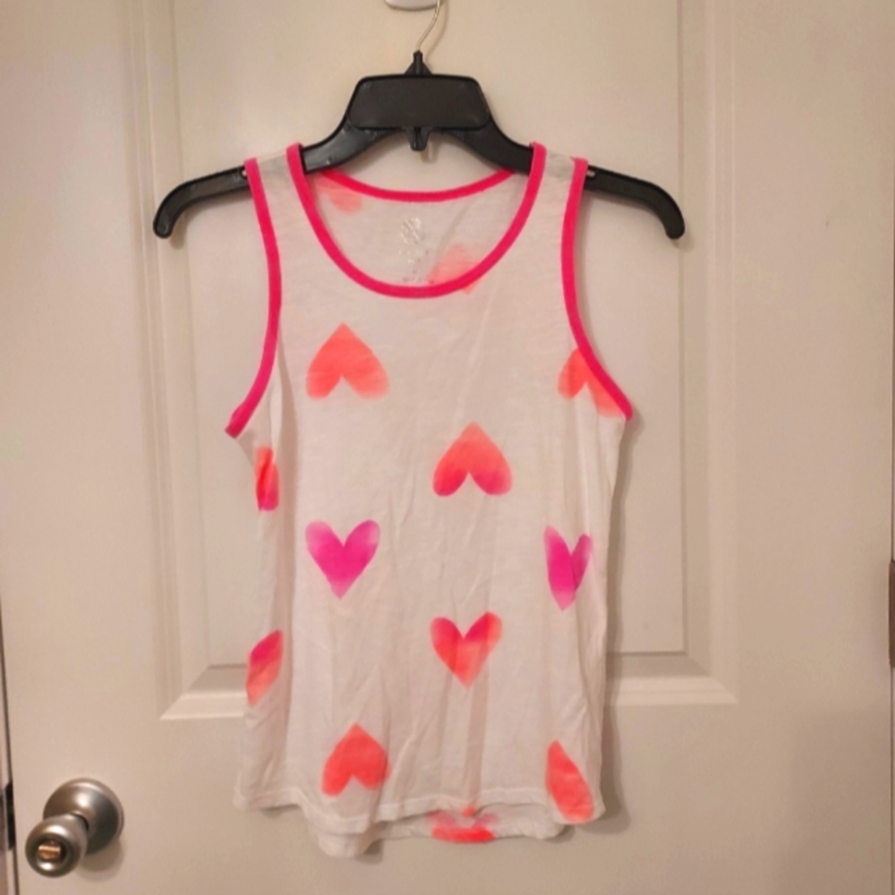 Heart Print Tank Top